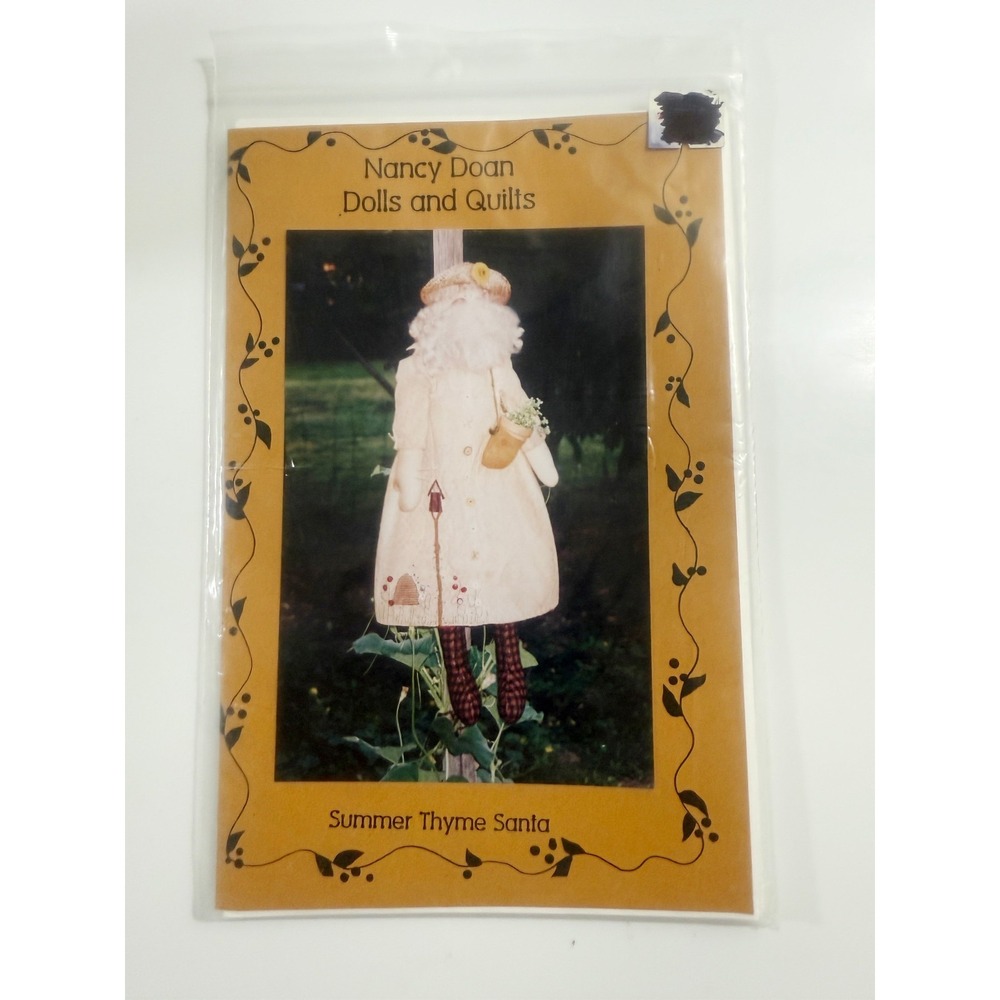 Nancy Doan Dolls and‎ Quilts Summer Thyme Santa Pattern